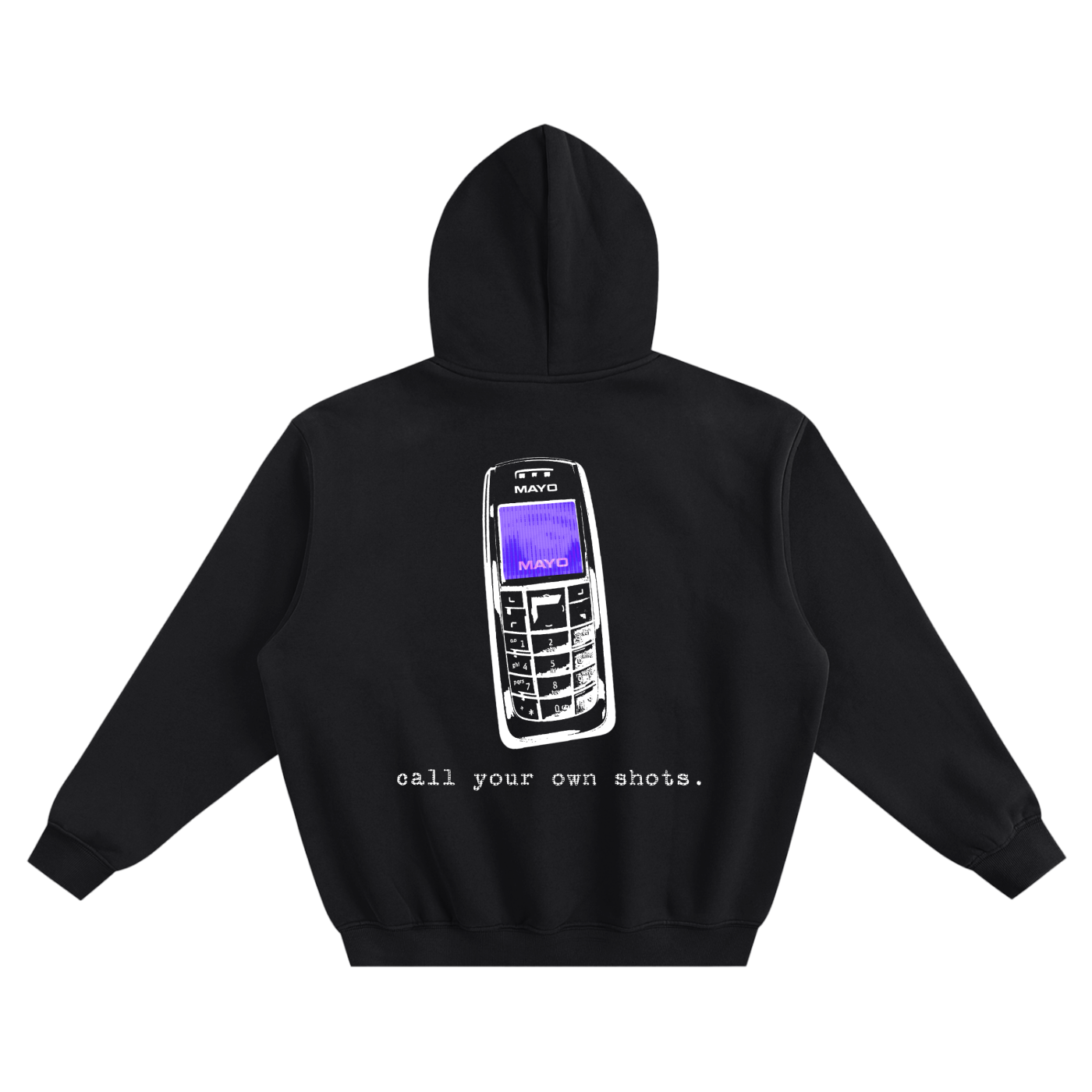 "Call Your Own Shots." Hoodie - Black