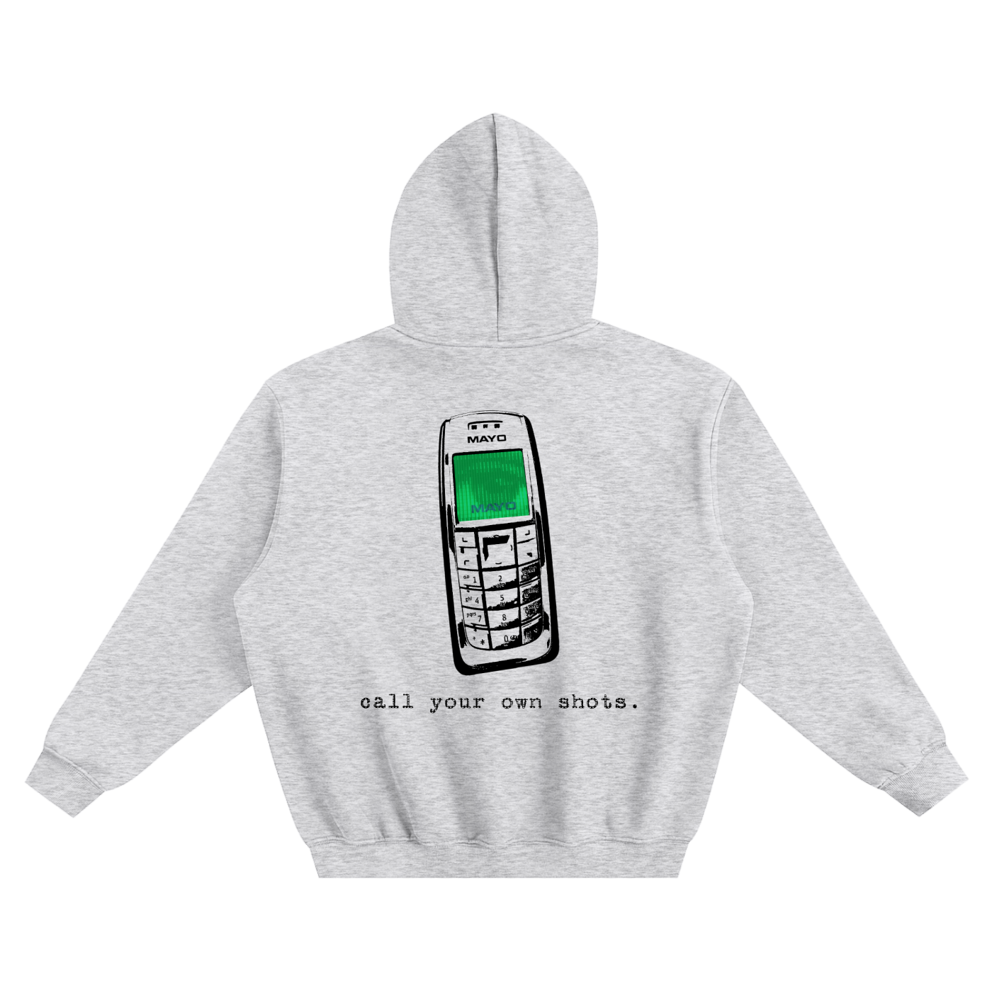 "Call Your Own Shots." Hoodie - Grey