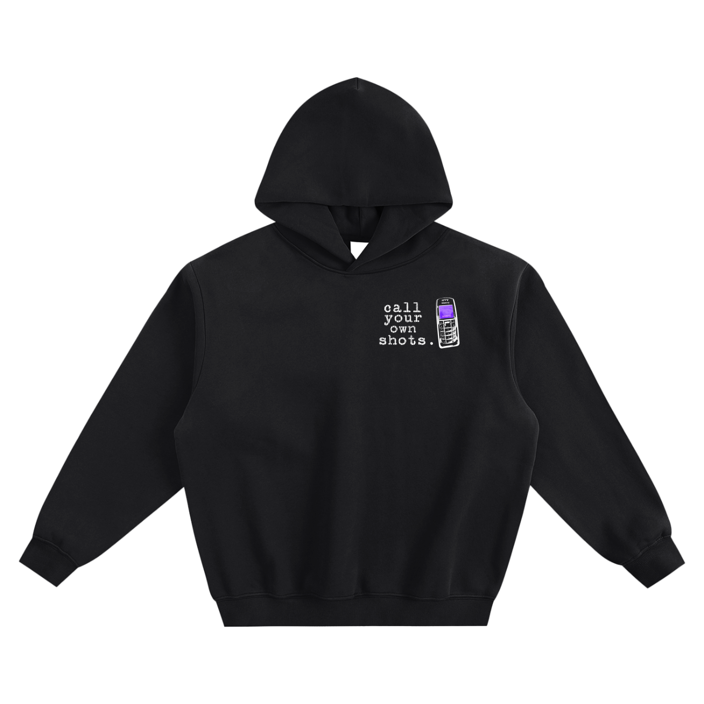 "Call Your Own Shots." Hoodie - Black