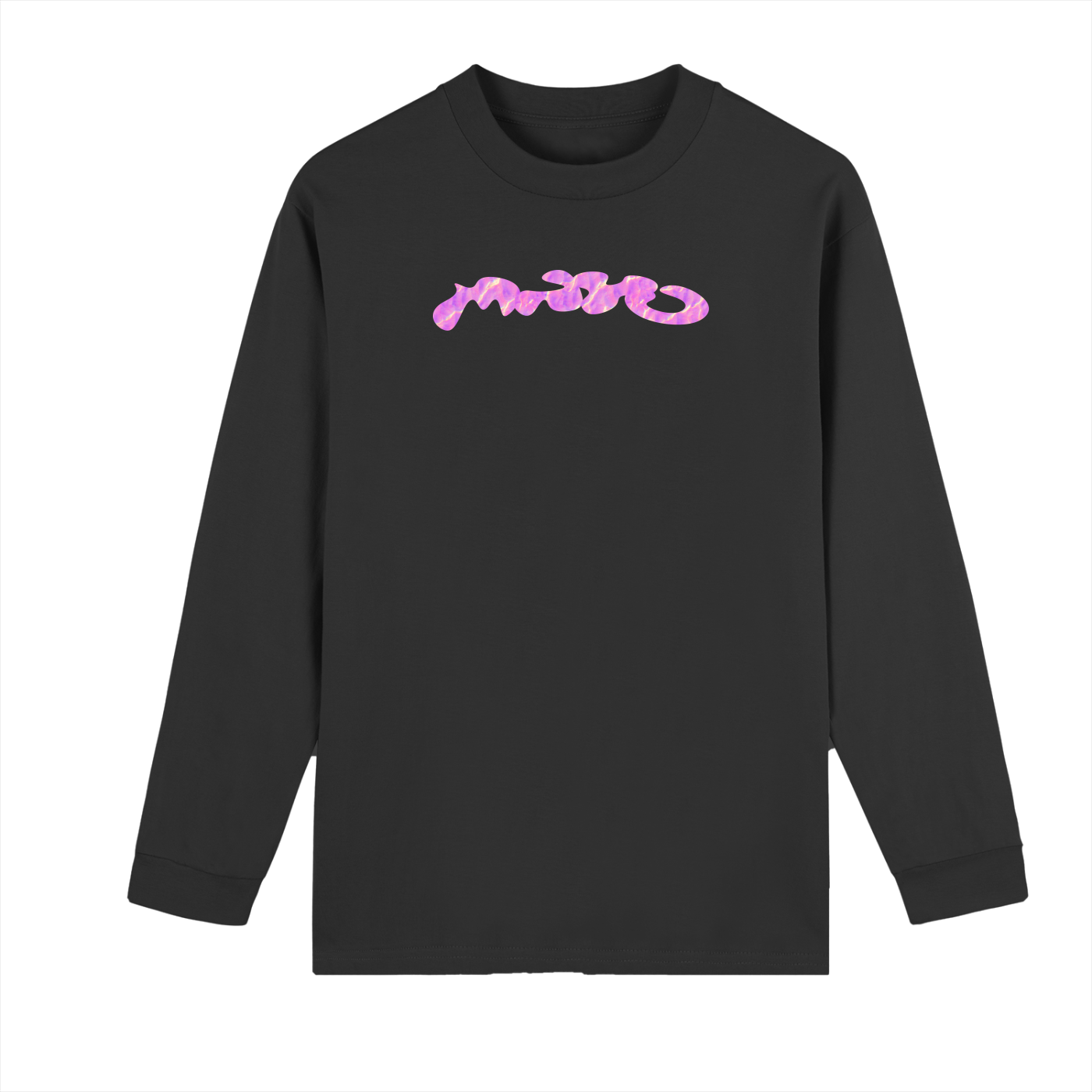 Mayo Long-sleeve Pink Logo - Black/White