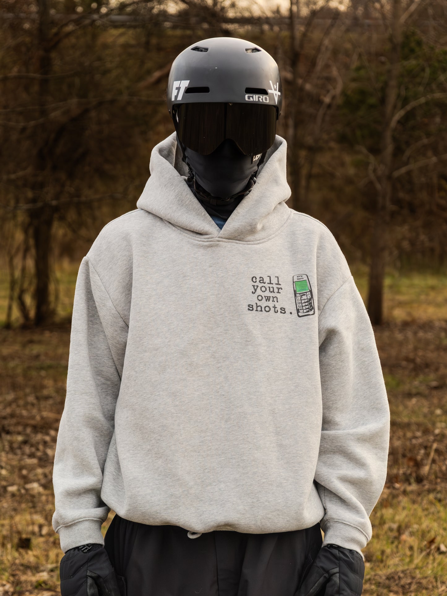 "Call Your Own Shots." Hoodie - Grey