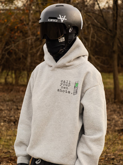 "Call Your Own Shots." Hoodie - Grey