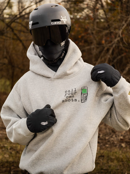 "Call Your Own Shots." Hoodie - Grey