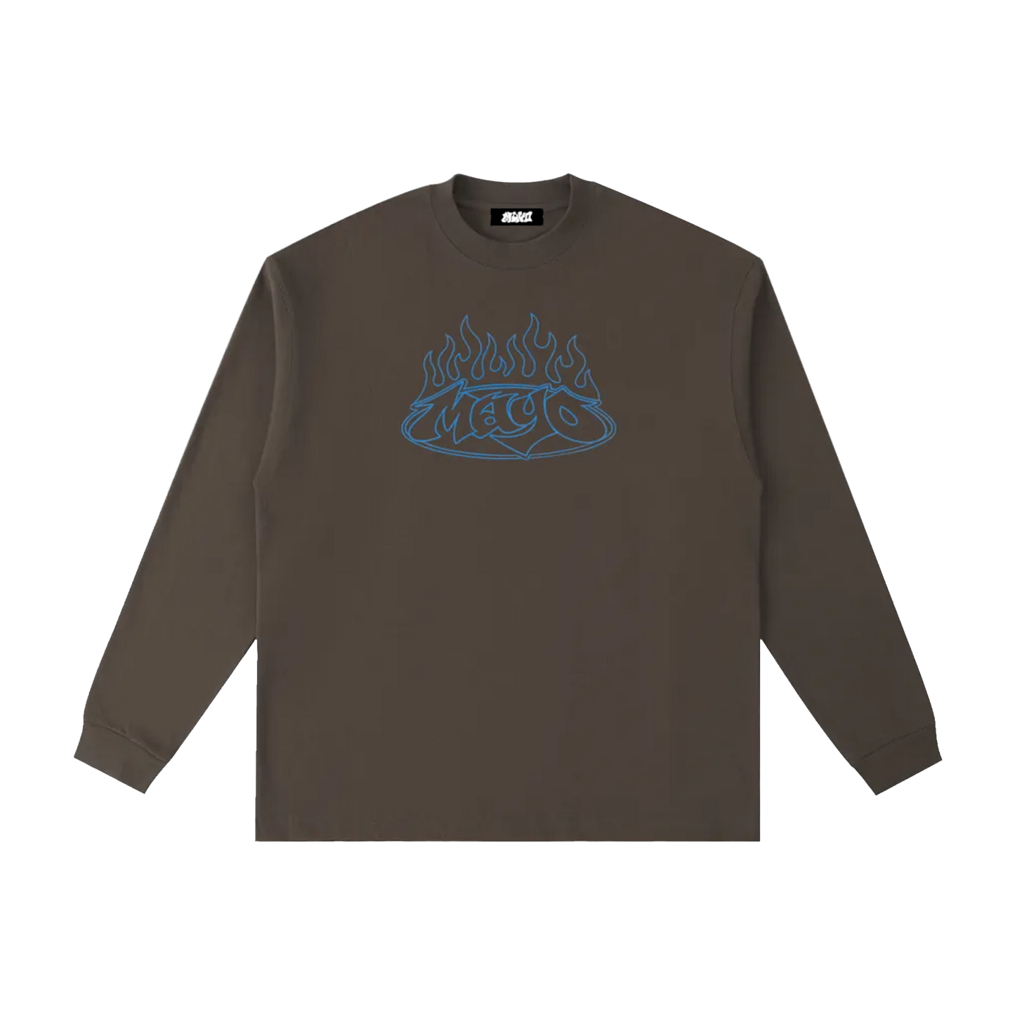 set ablaze brown long-sleeve