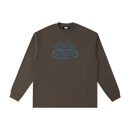 set ablaze brown long-sleeve