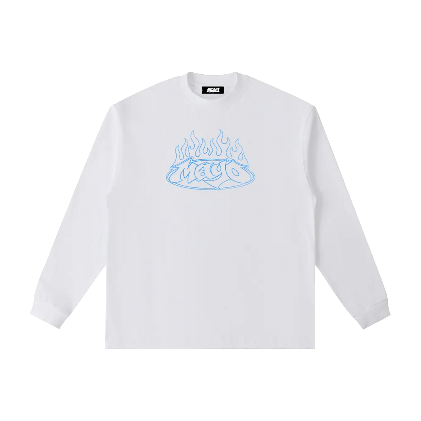 set ablaze white long-sleeve
