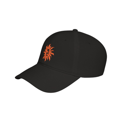 embroidered sun hat - black