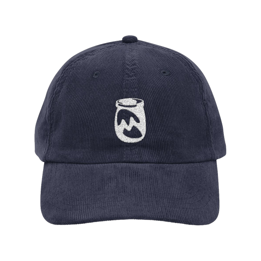 corduroy jar hat - navy