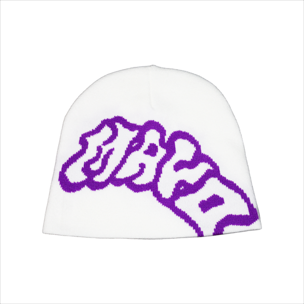 mayo.pxl beanie (purple/white)