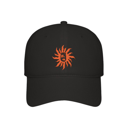 embroidered sun hat - black